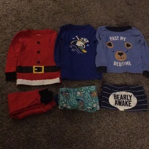 3 pairs of pajamas